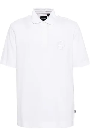 HUGO BOSS Concealed placket polo shirt