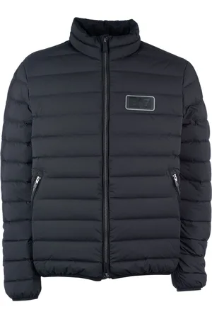 EA7 Logo-patch padded jacket