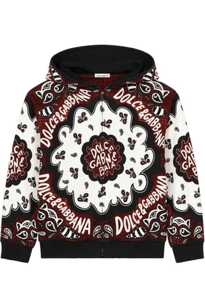 Dolce & Gabbana Bandana-print zip-up hoodie