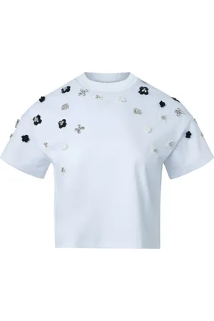 PORTS 1961 Swarovski-embellished Crystal Flower T-shirt