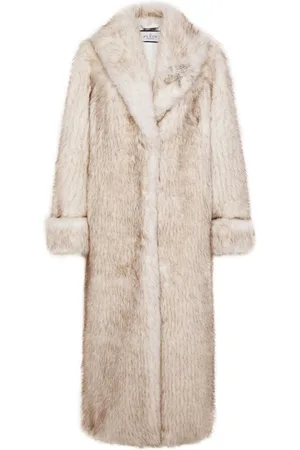 Philipp Plein Logo-embellished faux-fur coat