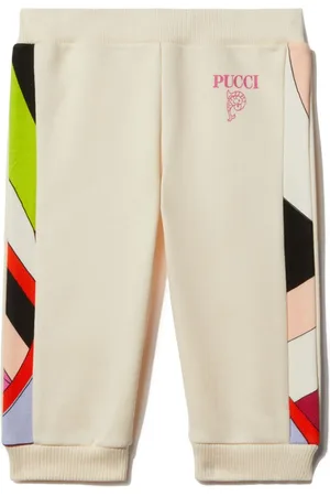 PUCCI Junior Iride-print cotton track pants