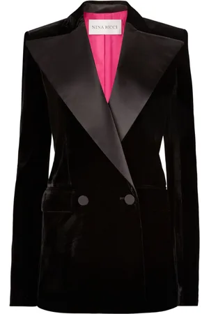 Nina Ricci Double-breasted velvet blazer