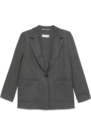 PESERICO SIGN Mélange-effect blazer