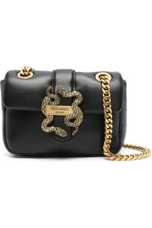 Roberto Cavalli Logo-plaque shoulder bag