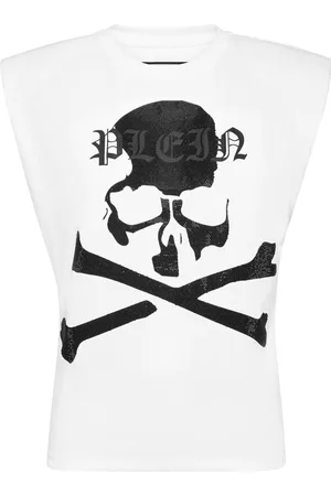 Philipp Plein Rhinestone-embellished Skull tank top