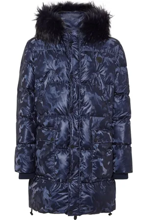 Philipp Plein Ccamouflage-print padded parka coat