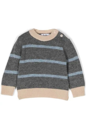 Il gufo Striped sweater