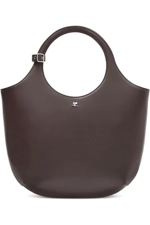 Courrèges Medium Holy leather tote bag