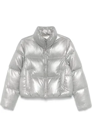 PESERICO SIGN Lamé-effect puffer jacket