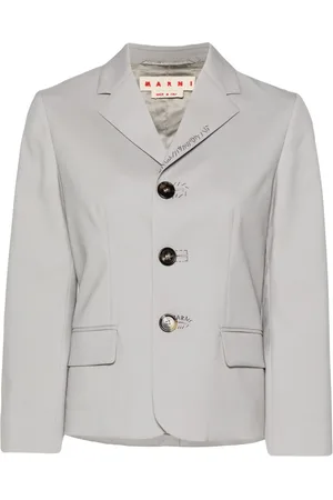 Marni Embroidered wool single-breasted blazer