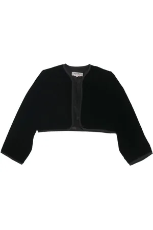 Saint Laurent 1980 velvet cropped jacket