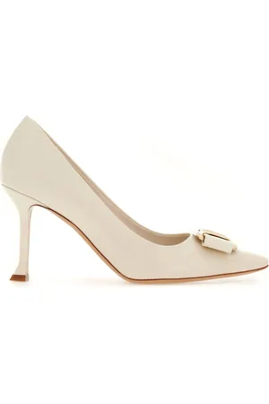 Salvatore Ferragamo 85mm bow-detail leather pumps