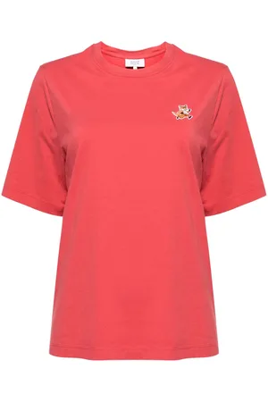 Maison Kitsuné Speedy fox logo patch T-shirt