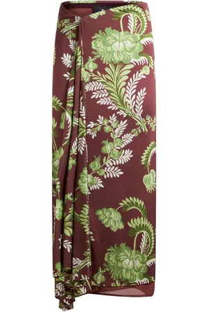 Etro Floral-print midi skirt