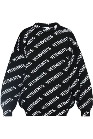 Vetements Logo-intarsia sweater