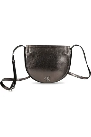 Calvin Klein Metallic faux-leather cross-body bag