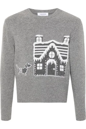 Thom Browne Patterned-jacquard wool jumper