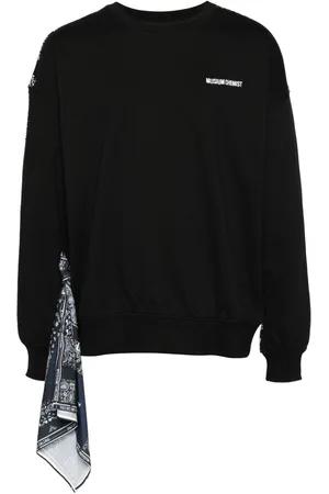 Musium Div. Graphic print scarf accent sweatshirt