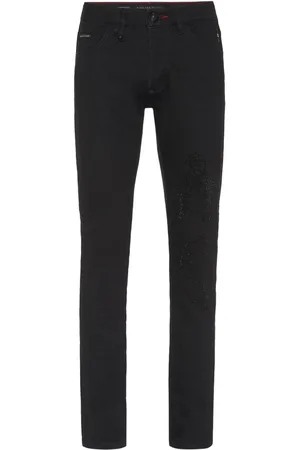 Philipp Plein Super Straight dragon-detail jeans