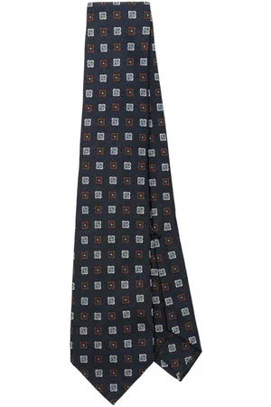 BARBA Floral-embroidery tie