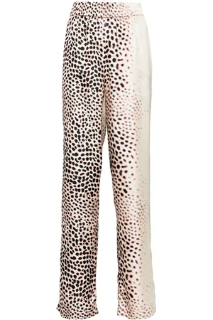 Roberto Cavalli Graphic-print straight trousers