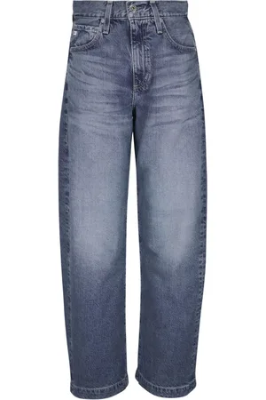 AG Jeans Logo-patch straight jeans