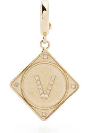 Lauren Rubinski 14kt yellow Bruno diamond pendant