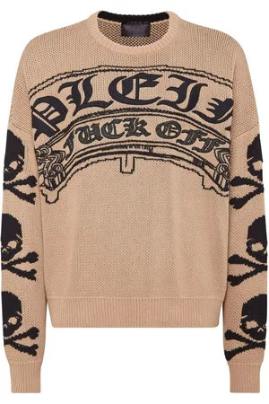 Philipp Plein Logo-embroidered crew-neck sweater