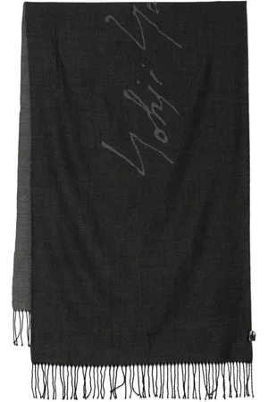 YOHJI YAMAMOTO Logo scarf
