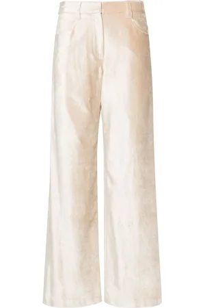 Brunello Cucinelli Wide-leg velvet trousers