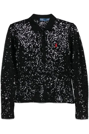 Ralph Lauren Sequined polo top