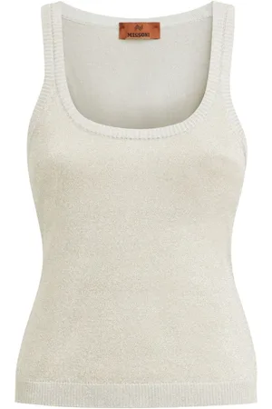Missoni Metallic knitted tank top