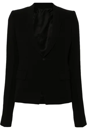 Rick Owens Single-breasted virgin wool blazer