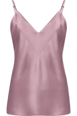 FORTE FORTE Spaghetti-strap satin top