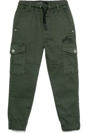 John Richmond Logo-embroidered trousers