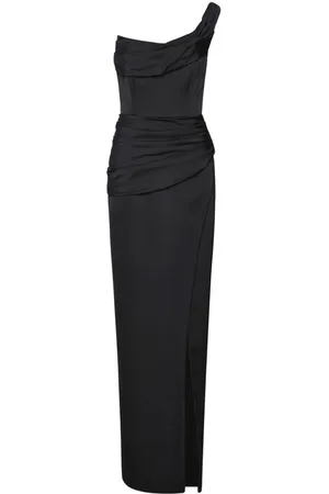 RACHEL GILBERT Duke draped-detailed gown