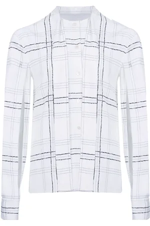 PORTS 1961 Checked tie-strap shirt