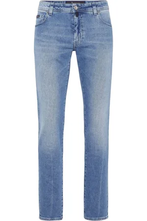 BILLIONAIRE Logo-appliqué straight-leg jeans