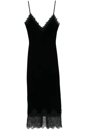 NISSA Velvet midi dress