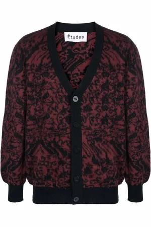 Etudes Jacquard button-up cardigan