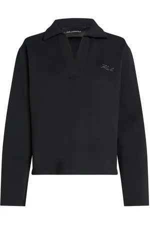 Karl Lagerfeld Logo-print V-neck sweatshirt