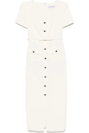 Self-Portrait Crepe midi dress
