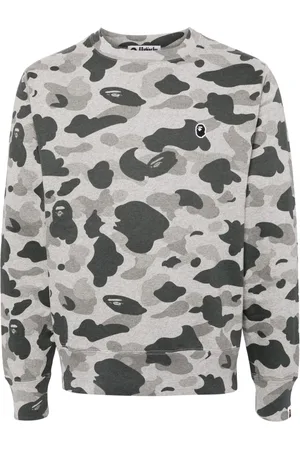 A Bathing Ape Logo-patch camo sweatshirt