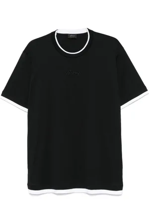 BRIONI Logo-embroidered T-shirt