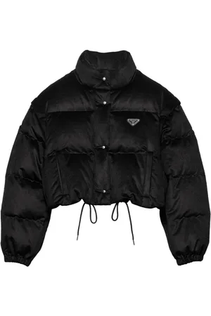 Prada Convertible cropped puffer jacket