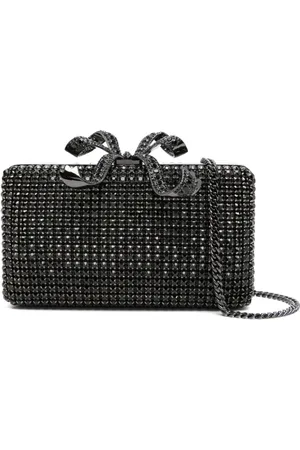 Self-Portrait Crystal box clutch bag