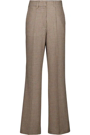 Paula Houndstooth-pattern trousers