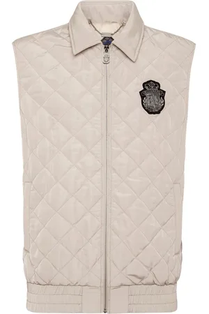 BILLIONAIRE Logo-appliqué quilted gilet