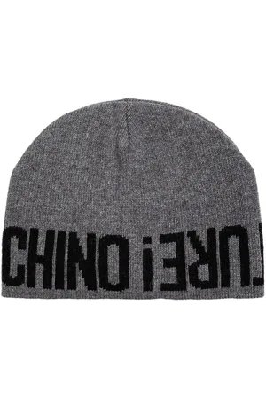 Moschino Logo-intarsia knitted beanie